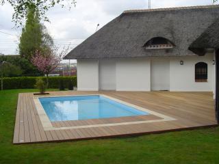 Miniature terrasse IPE autour d'une piscine