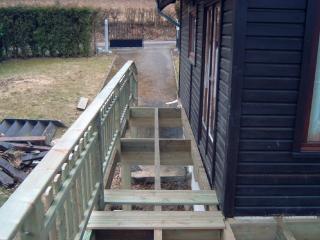Miniature Terrasse suspendue sur chalet
