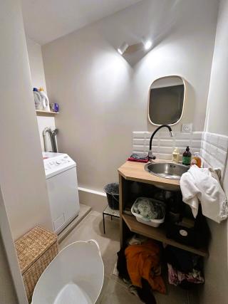 Miniature Transformation d'une Salle d'eau en Buanderie