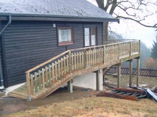 Miniature Terrasse suspendue sur chalet